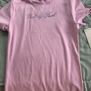 Pink Graphic Baby Tee